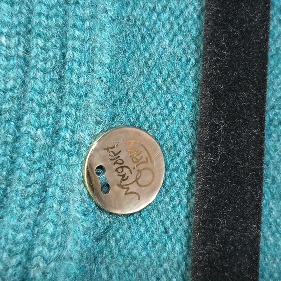 Margaret Oleary small turquoise blue sweater size S - Picture 2 of 2